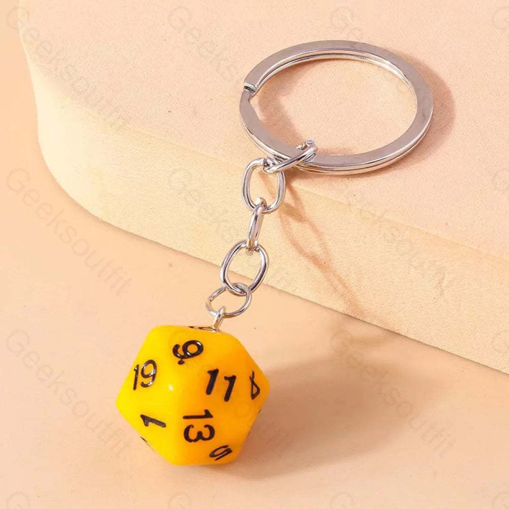 Multi-Sided Dice Keychain 9