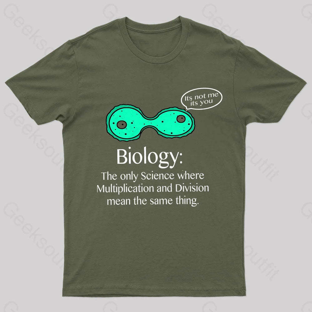 Multiplication And Division Mean The Same Thing Geek T-Shirt Army Green / S