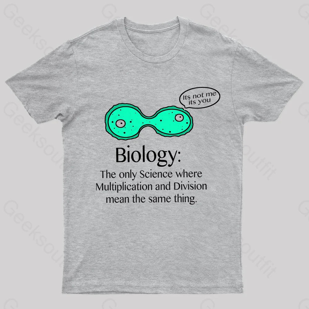 Multiplication And Division Mean The Same Thing Geek T-Shirt Grey / S