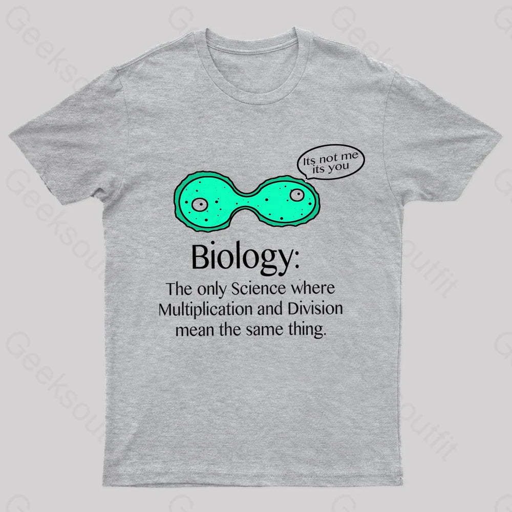 Multiplication And Division Mean The Same Thing Geek T-Shirt Grey / S