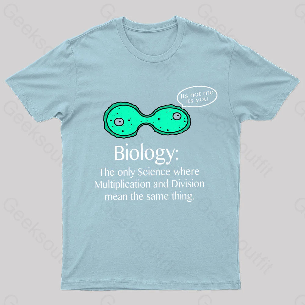 Multiplication And Division Mean The Same Thing Geek T-Shirt Light Blue / S