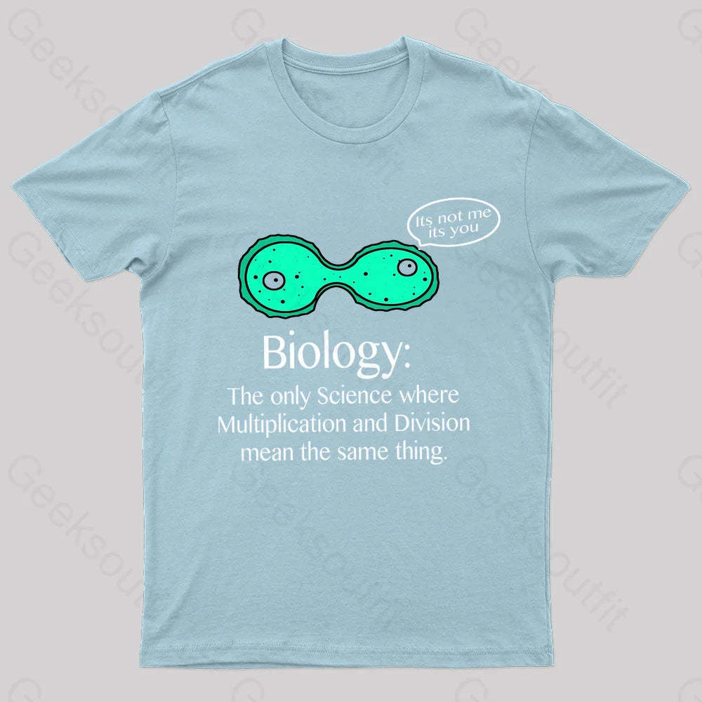 Multiplication And Division Mean The Same Thing Geek T-Shirt Light Blue / S