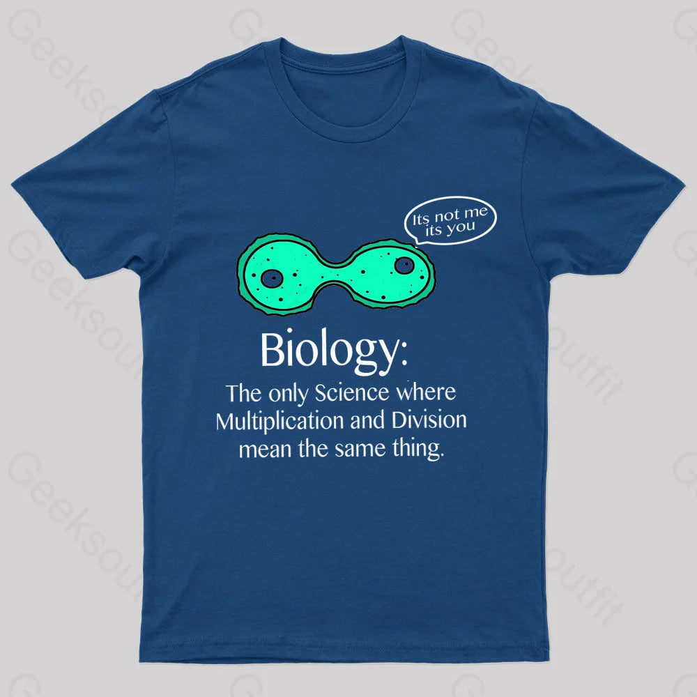 Multiplication And Division Mean The Same Thing Geek T-Shirt Navy / S