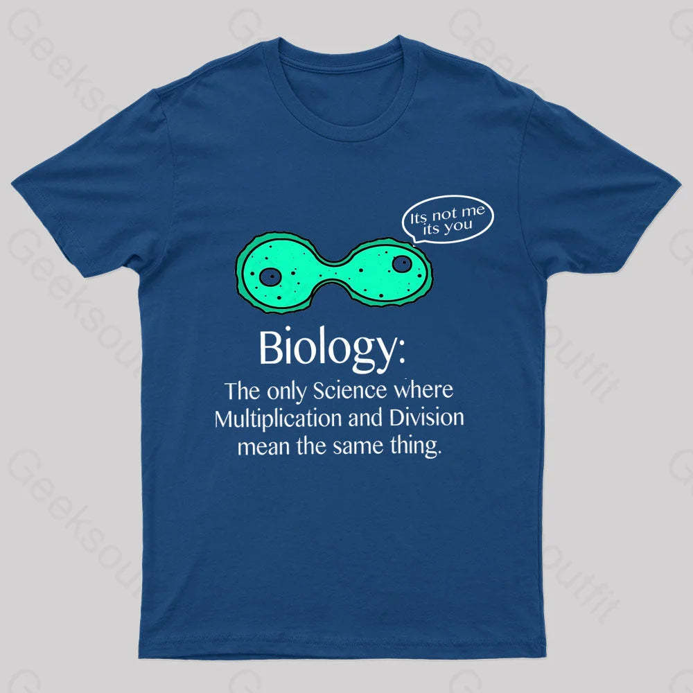 Multiplication And Division Mean The Same Thing Geek T-Shirt Navy / S
