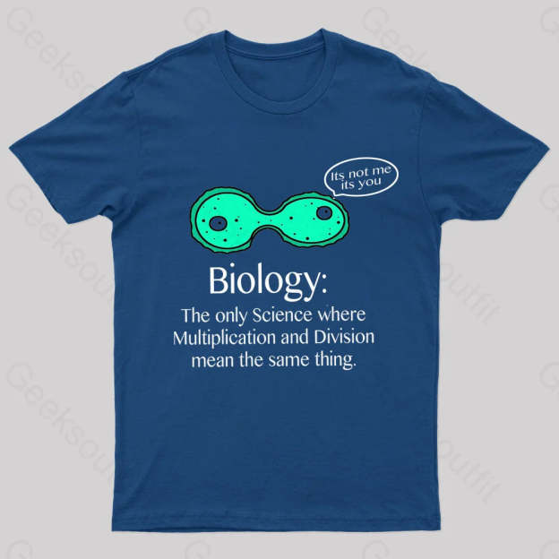 Multiplication And Division Mean The Same Thing Geek T-Shirt Navy / S