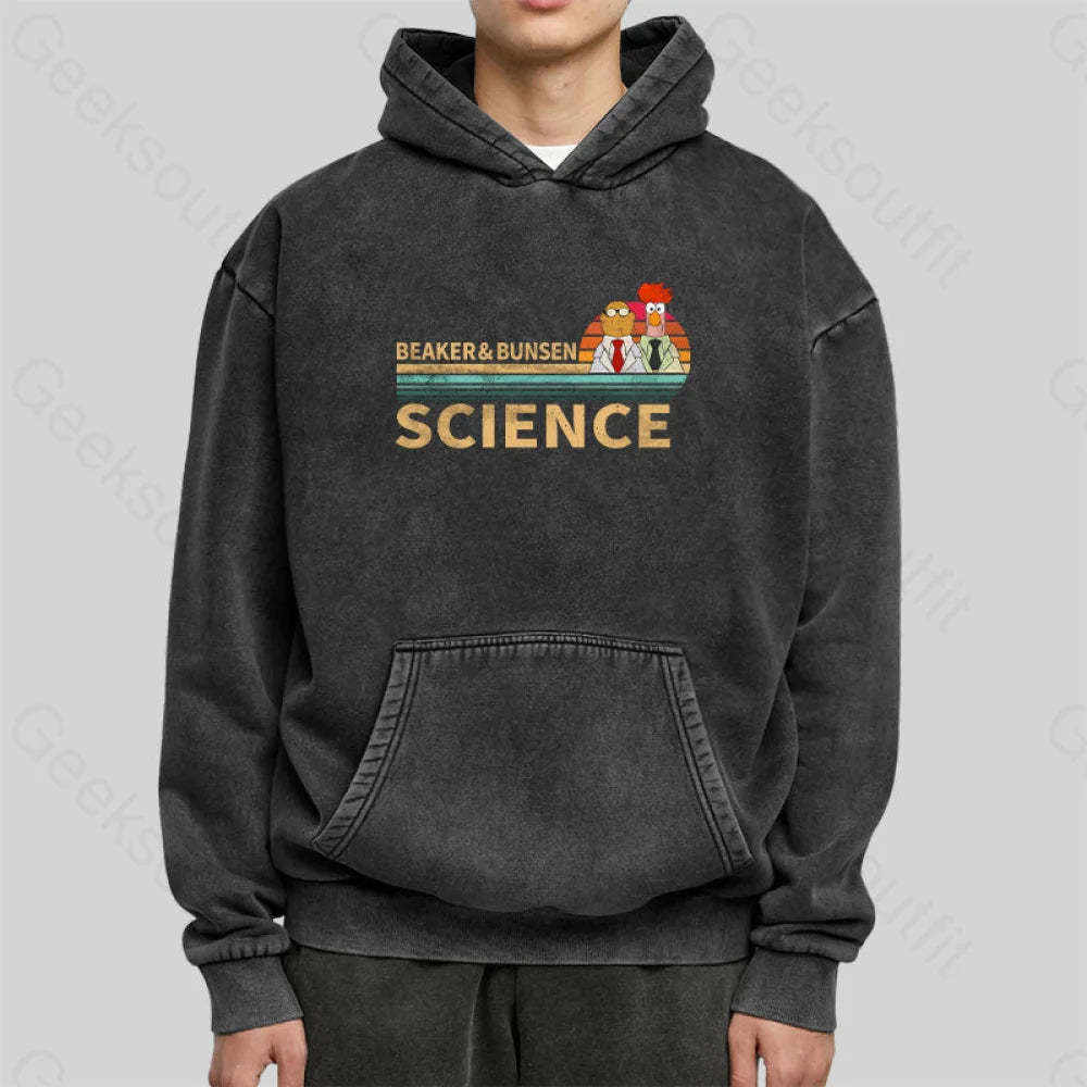 Muppets Science Bunsen And Beaker Cool Washed Hoodie