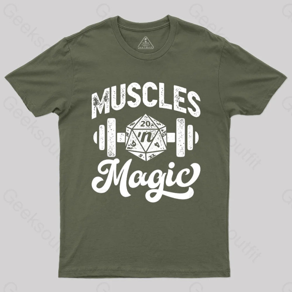 Muscles ’N Magic T-Shirt Army Green / S