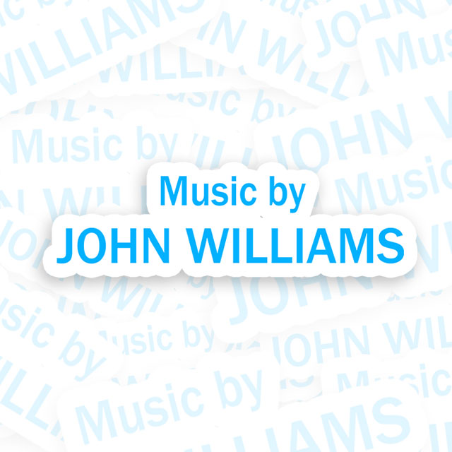 Music by John Williams Geek Sticker