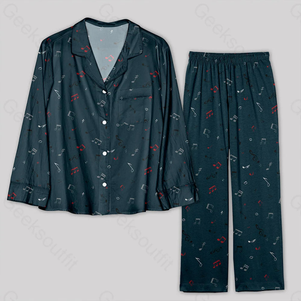 Music Pajamas Set S / Geekpj0059 Yc