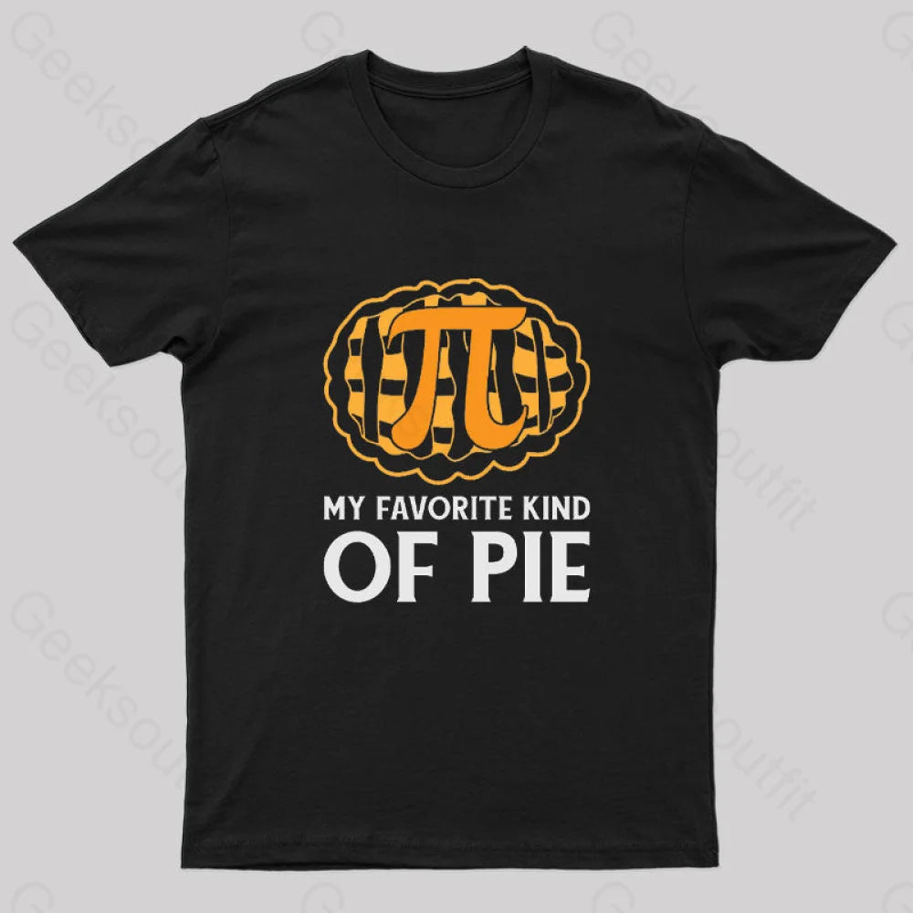 My Favorite Kind Of Pie Geek T-Shirt Black / S