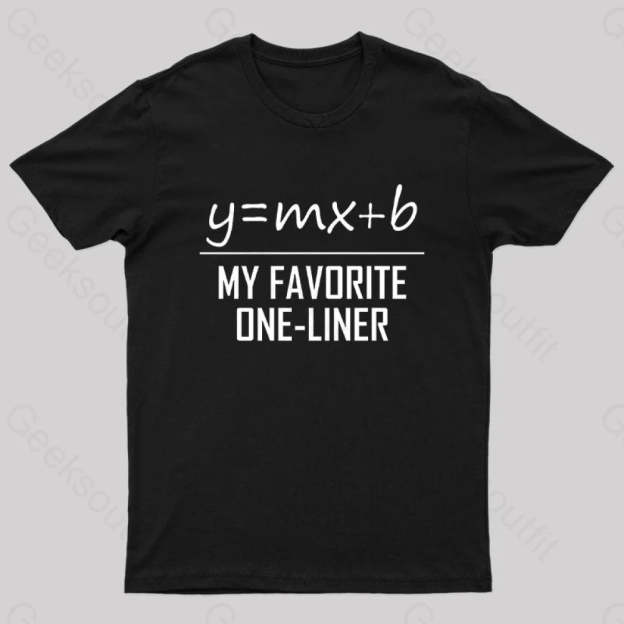 My Favorite One Liner Nerd T-Shirt Black / S