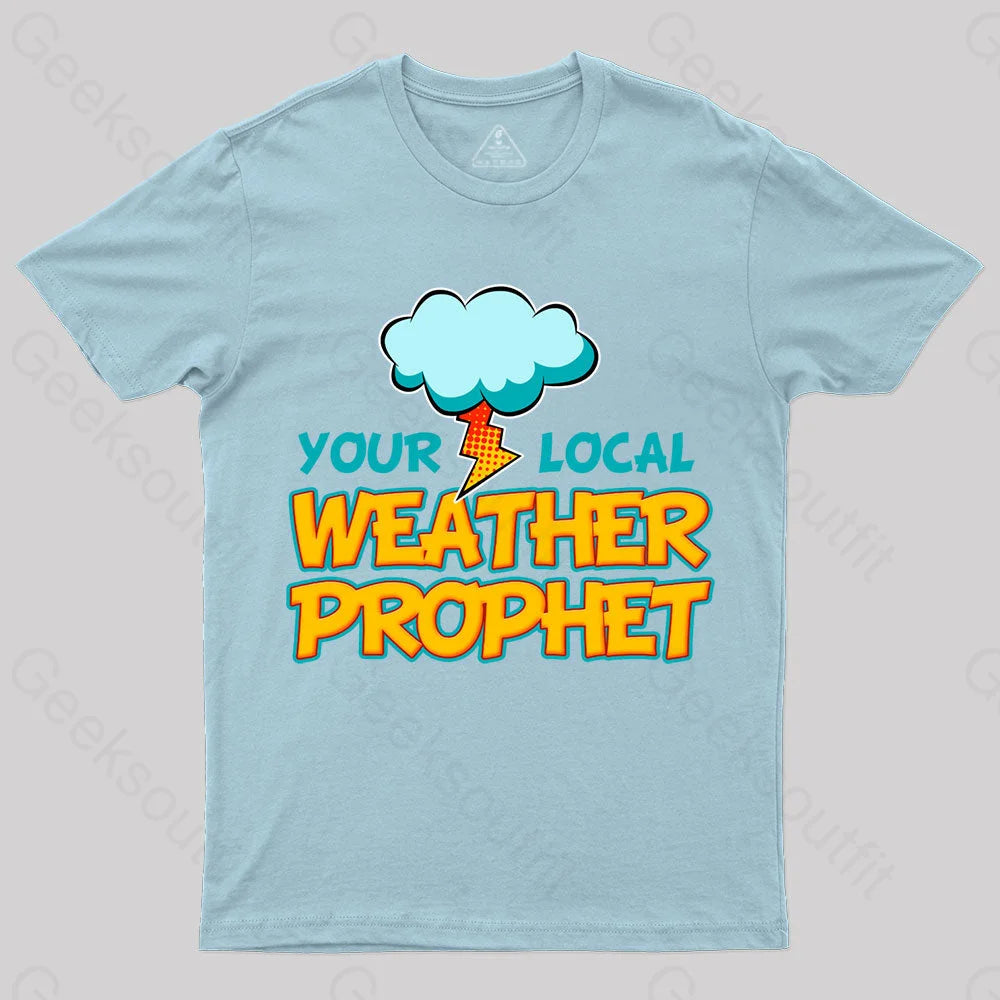 My Kid Is A Weather Prophet Nerd T-Shirt Light Blue / S