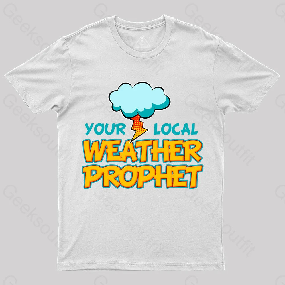 My Kid Is A Weather Prophet Nerd T-Shirt White / S