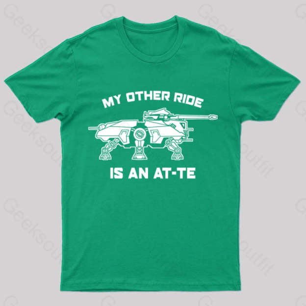 My Other Ride Is An Imperial Walker Geek T-Shirt Green / S