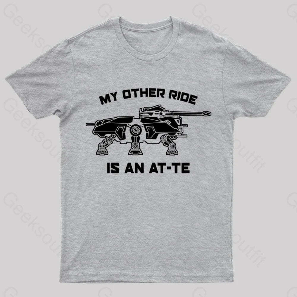 My Other Ride Is An Imperial Walker Geek T-Shirt Grey / S