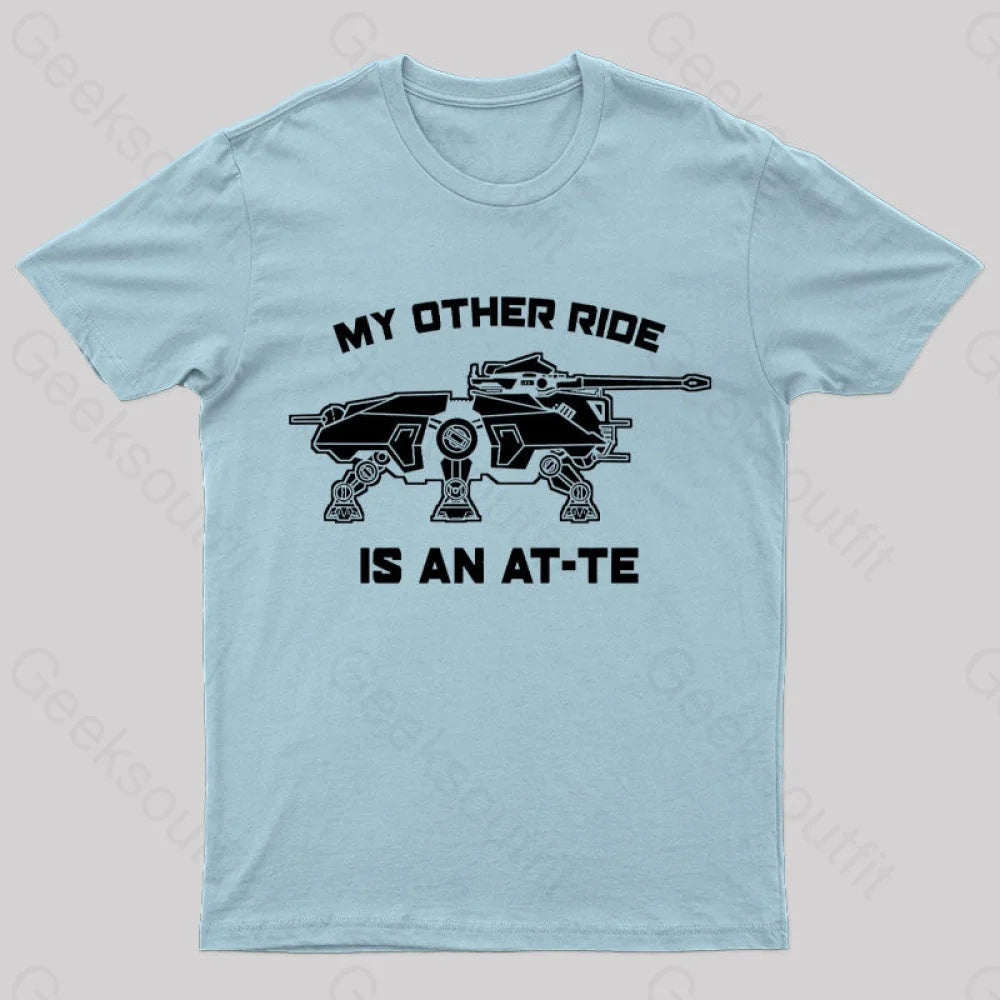 My Other Ride Is An Imperial Walker Geek T-Shirt Light Blue / S