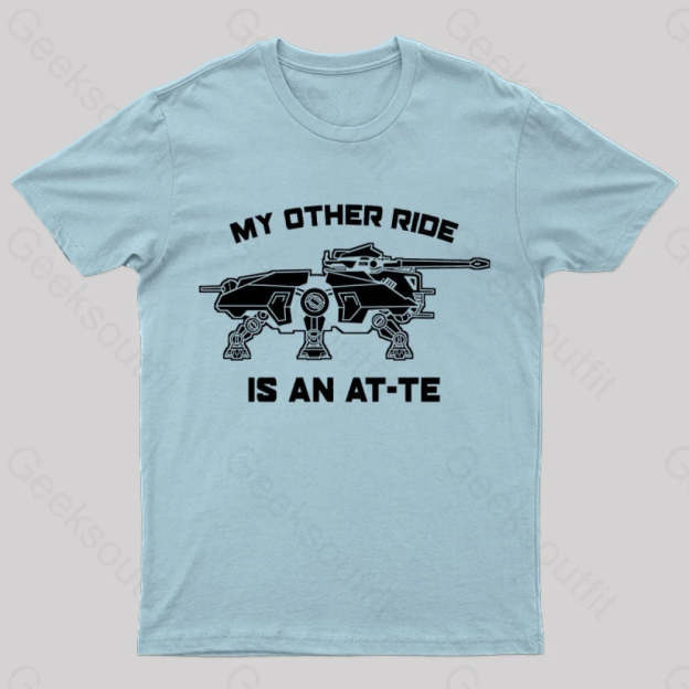 My Other Ride Is An Imperial Walker Geek T-Shirt Light Blue / S