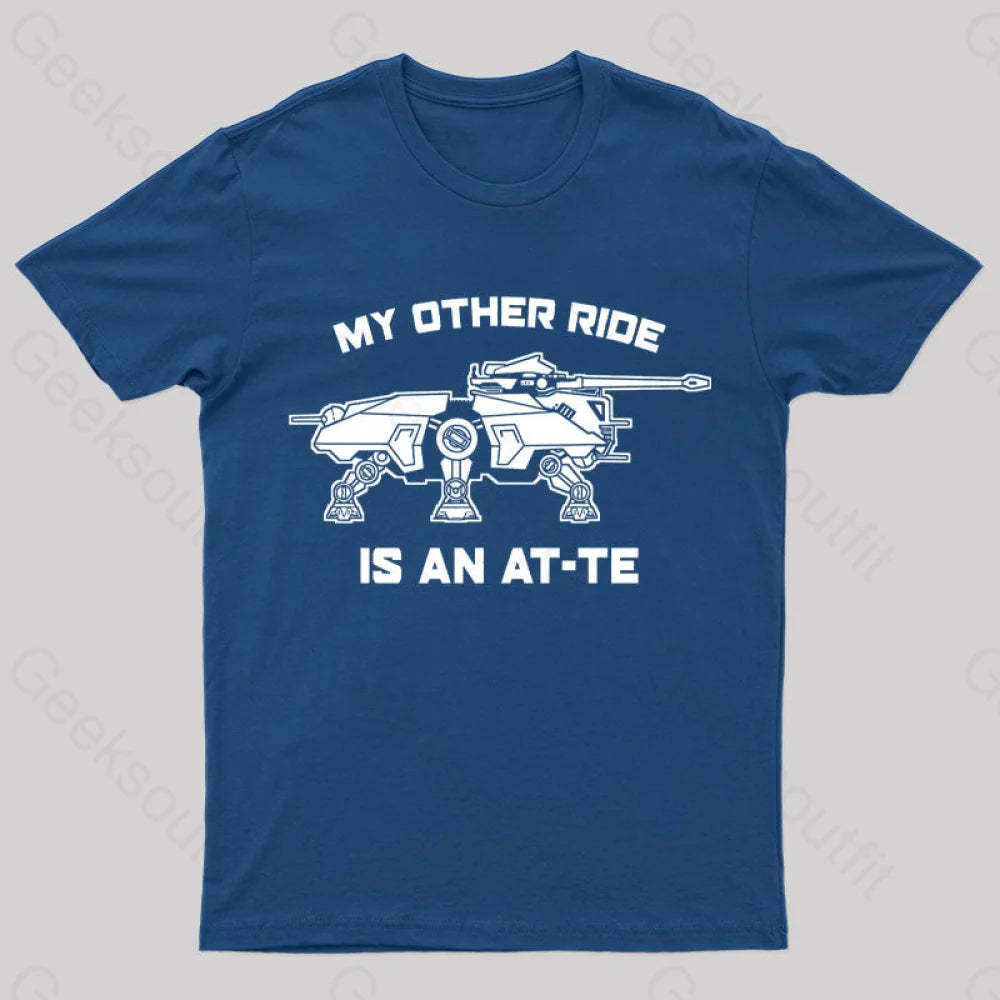 My Other Ride Is An Imperial Walker Geek T-Shirt Navy / S