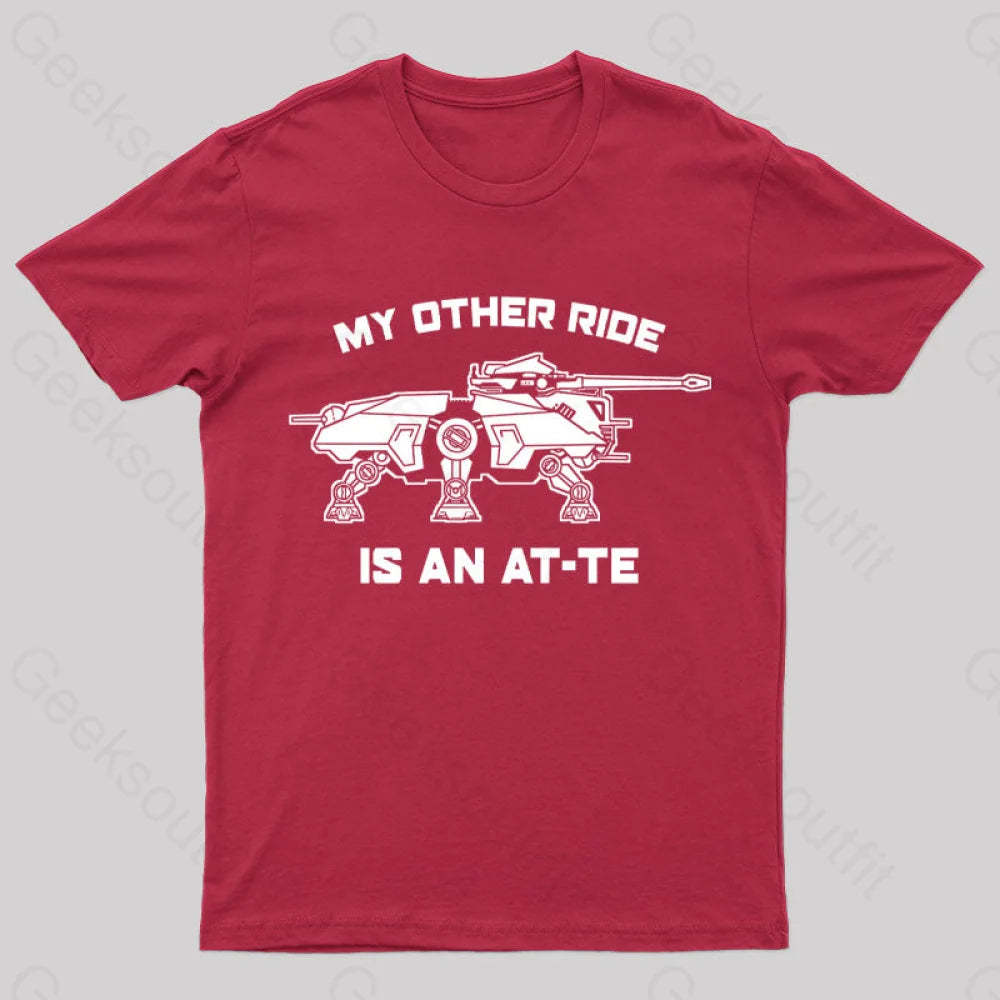 My Other Ride Is An Imperial Walker Geek T-Shirt Red / S