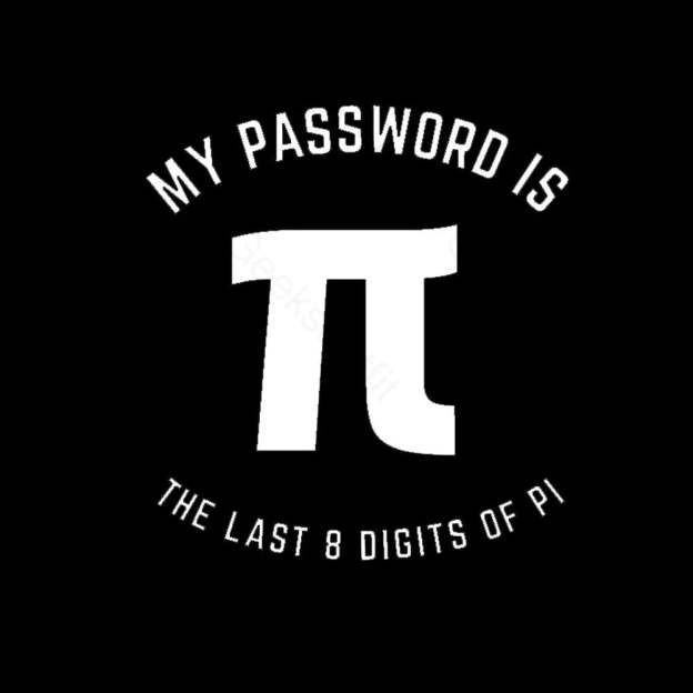 My Password Is The Last 8 Digits Of Pi Nerd T-Shirt
