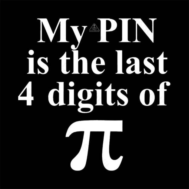 My Pin Is The Last 4 Digits Of Pi T-Shirt