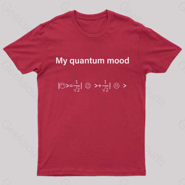 My Quantum Mood Geek T-Shirt Red / S