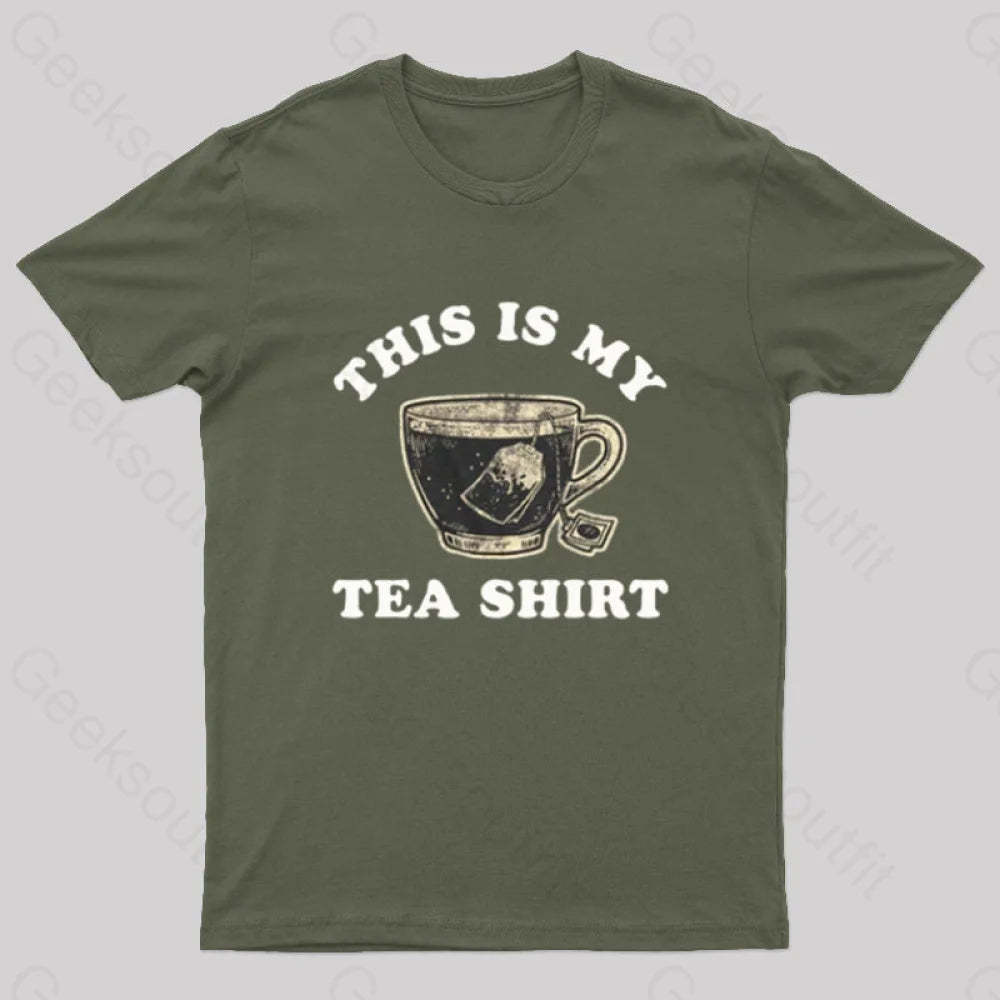 My Tea Shirt Nerd T-Shirt Army Green / S
