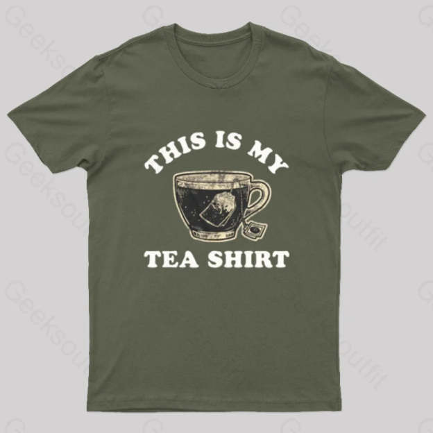 My Tea Shirt Nerd T-Shirt Army Green / S
