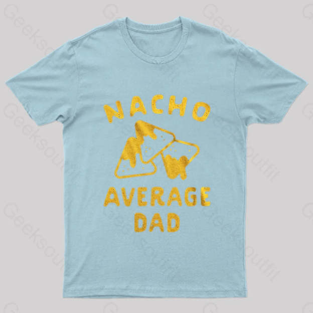 Nacho Average Uncle Nerd T-Shirt Light Blue / S