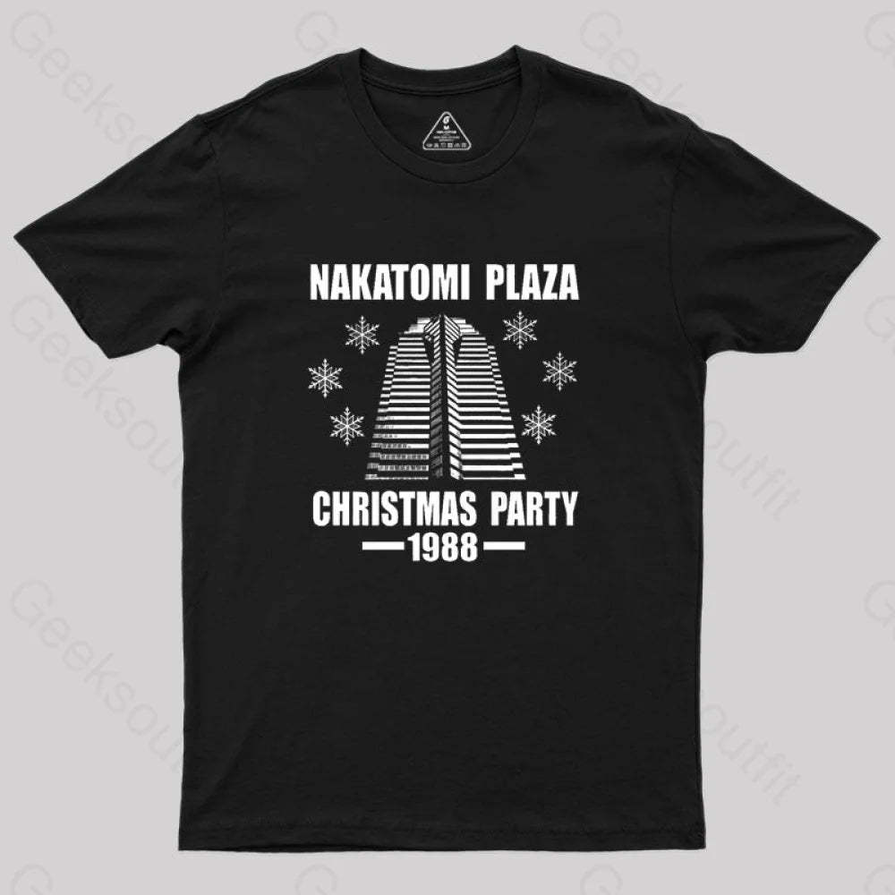 Nakatomi Plaza Christmas Party 1988 Geek T-Shirt Black / S