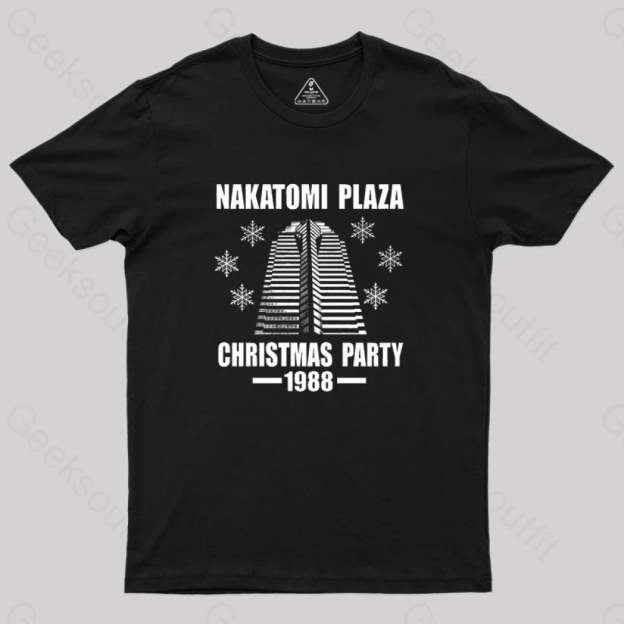 Nakatomi Plaza Christmas Party 1988 Geek T-Shirt Black / S