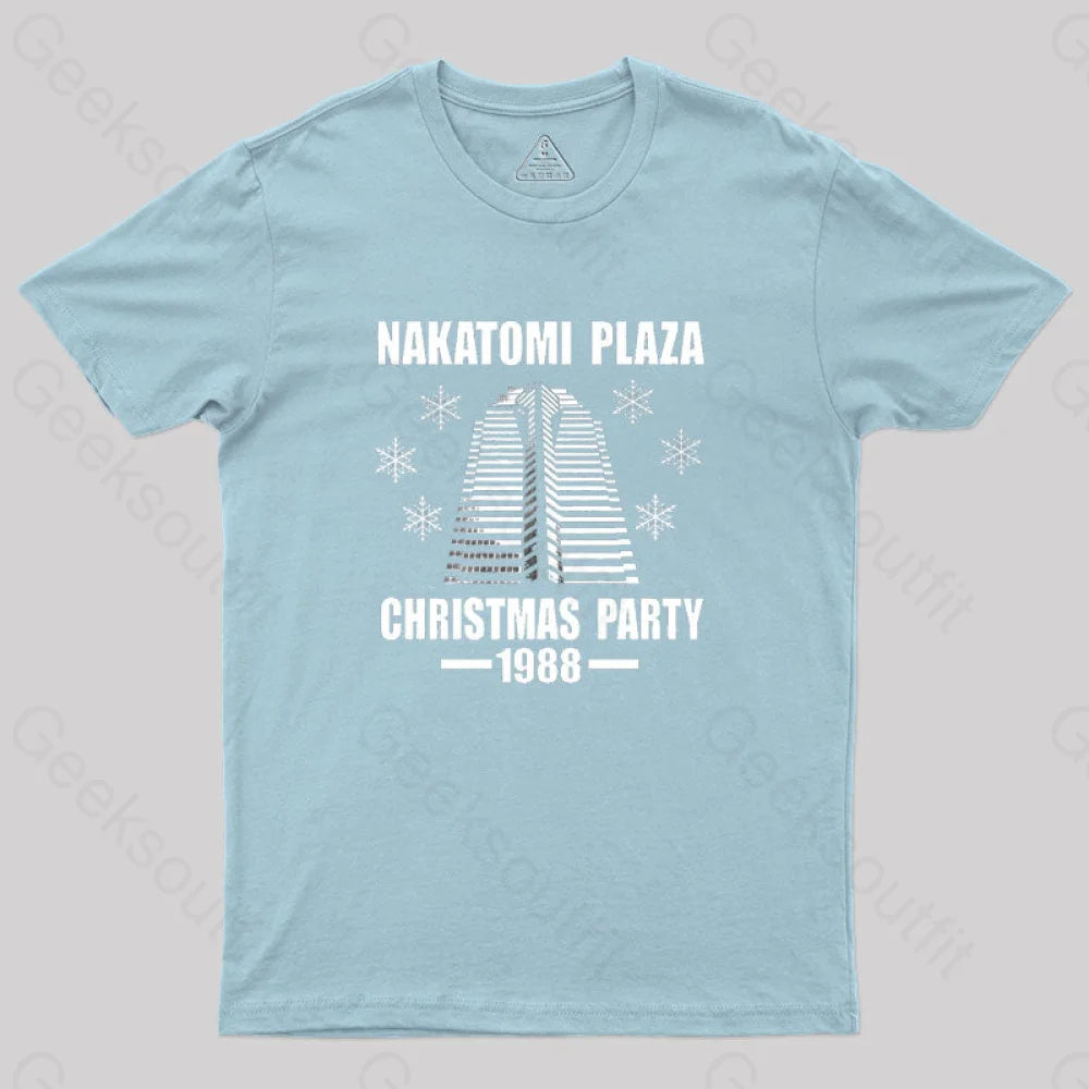 Nakatomi Plaza Christmas Party 1988 Geek T-Shirt Light Blue / S