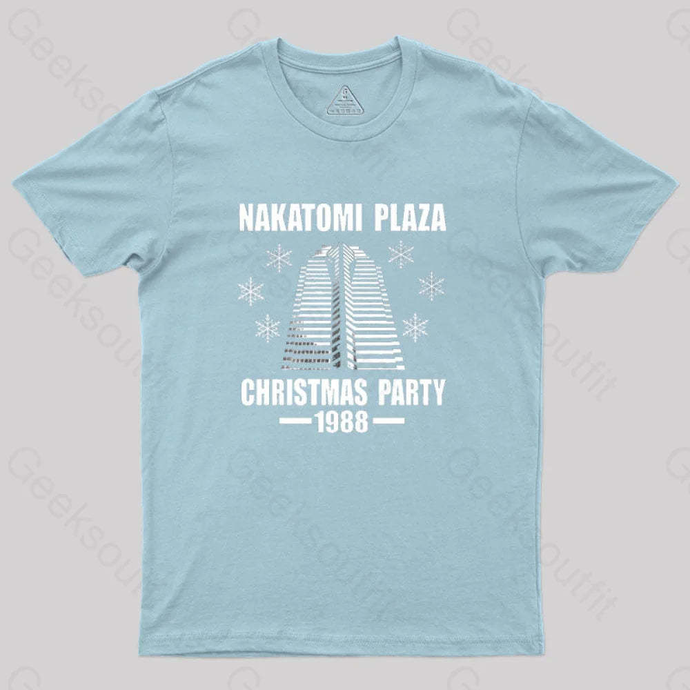 Nakatomi Plaza Christmas Party 1988 Geek T-Shirt Light Blue / S