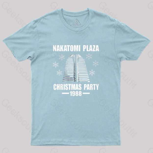 Nakatomi Plaza Christmas Party 1988 Geek T-Shirt Light Blue / S