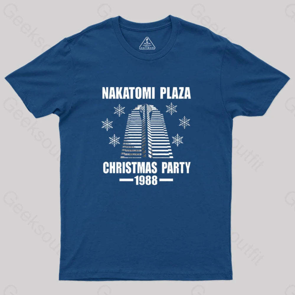 Nakatomi Plaza Christmas Party 1988 Geek T-Shirt Navy / S