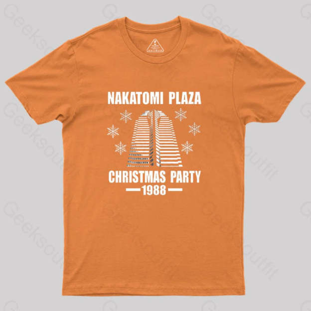 Nakatomi Plaza Christmas Party 1988 Geek T-Shirt Orange / S