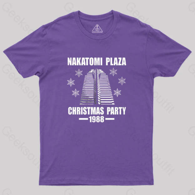 Nakatomi Plaza Christmas Party 1988 Geek T-Shirt Purple / S