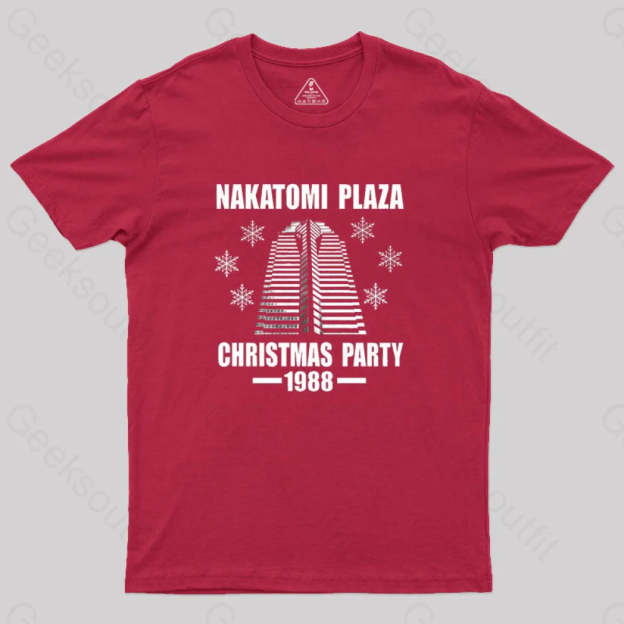 Nakatomi Plaza Christmas Party 1988 Geek T-Shirt Red / S