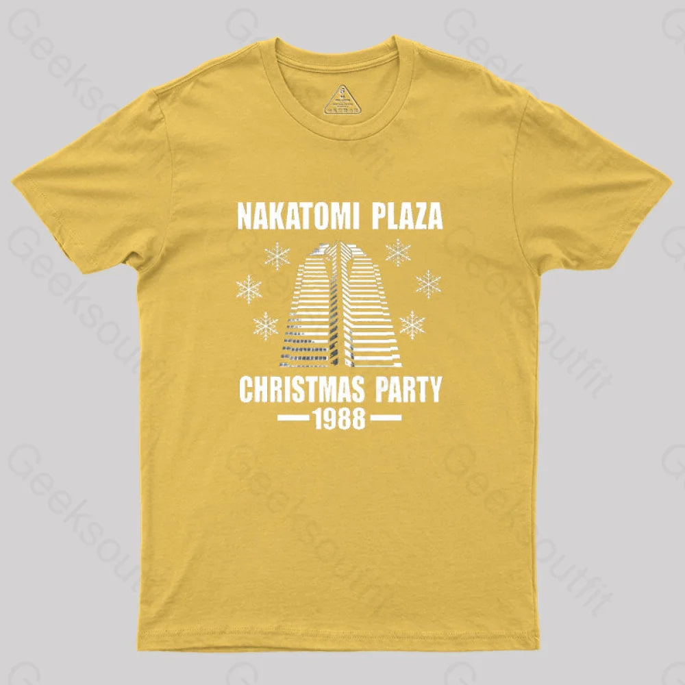 Nakatomi Plaza Christmas Party 1988 Geek T-Shirt Yellow / S
