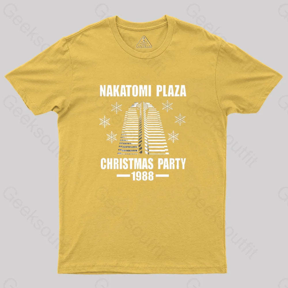 Nakatomi Plaza Christmas Party 1988 Geek T-Shirt Yellow / S