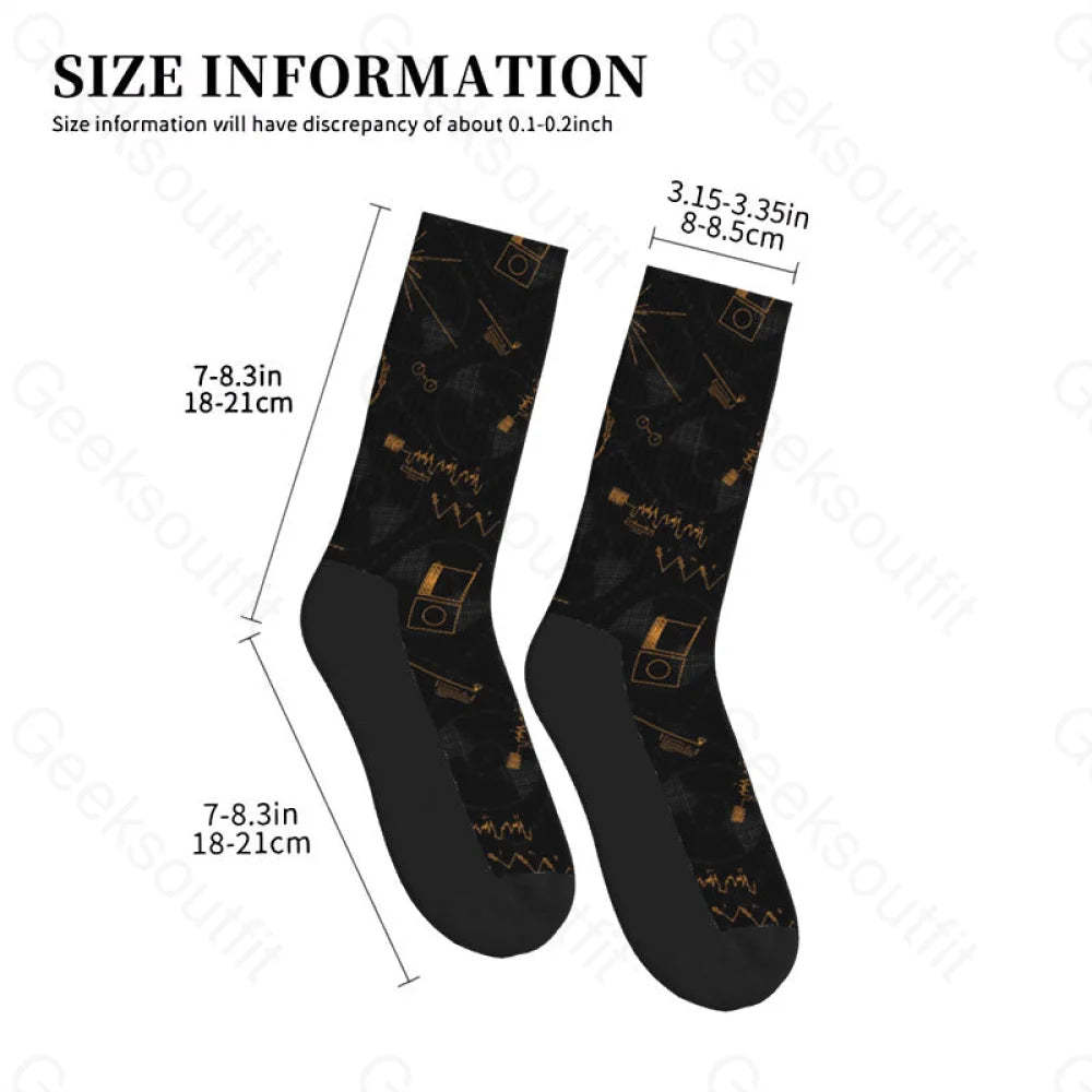 Nasa Voyager One Gold Disc Men’s Socks