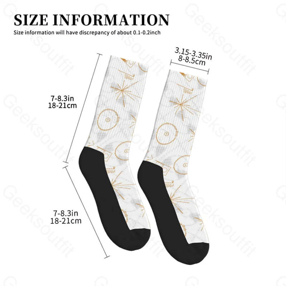 Nasa Voyager One Gold Disc Men’s Socks
