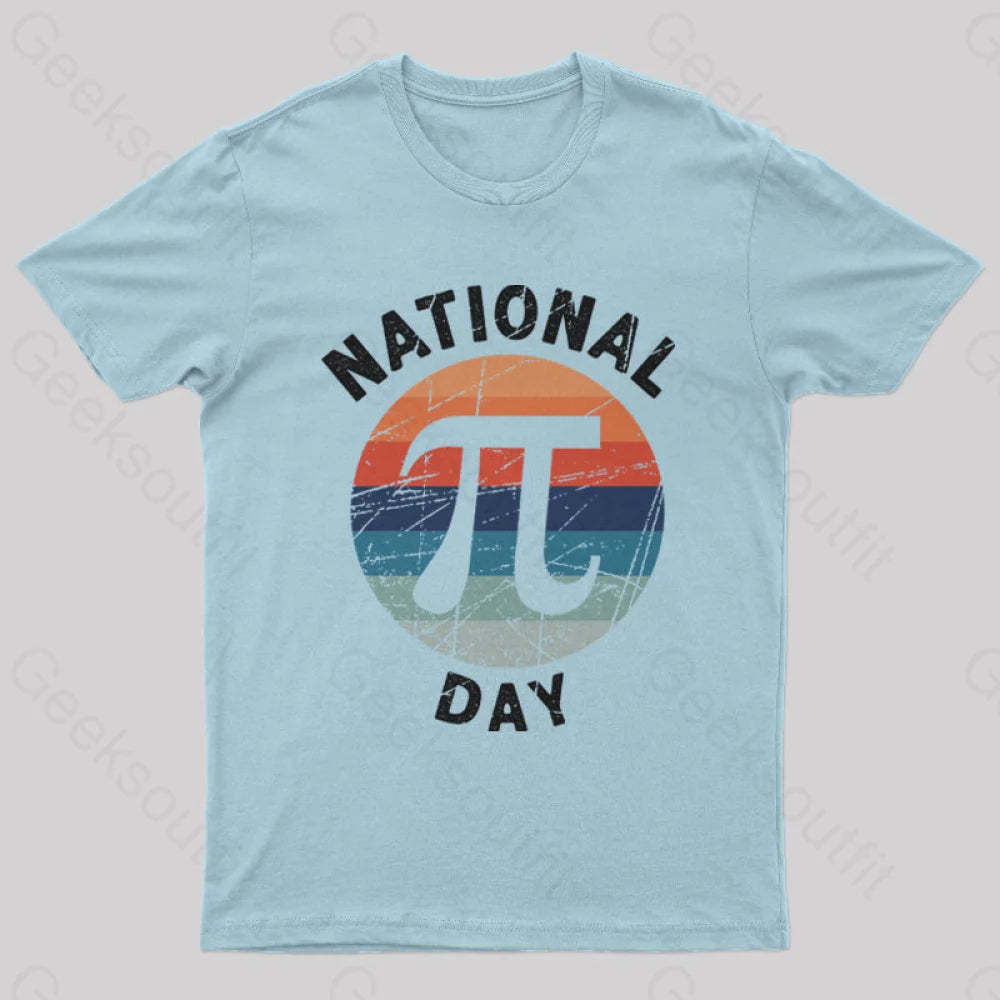 National Pi Day Geek T-Shirt Light Blue / S