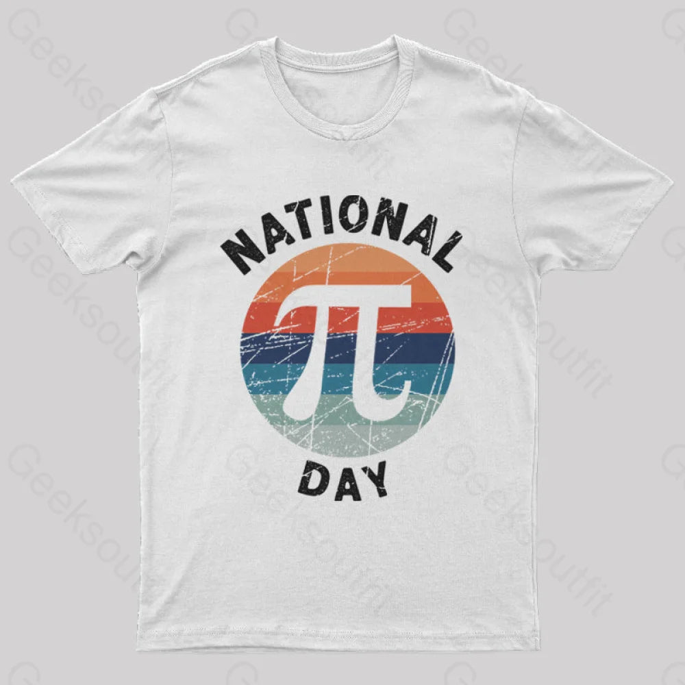 National Pi Day Geek T-Shirt White / S