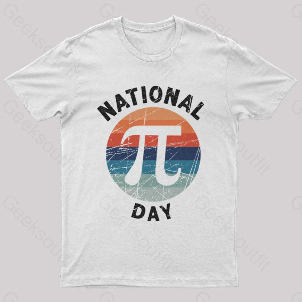 National Pi Day Geek T-Shirt White / S