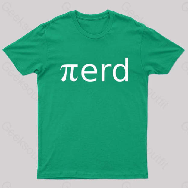 Nerd Pi Geek T-Shirt Green / S