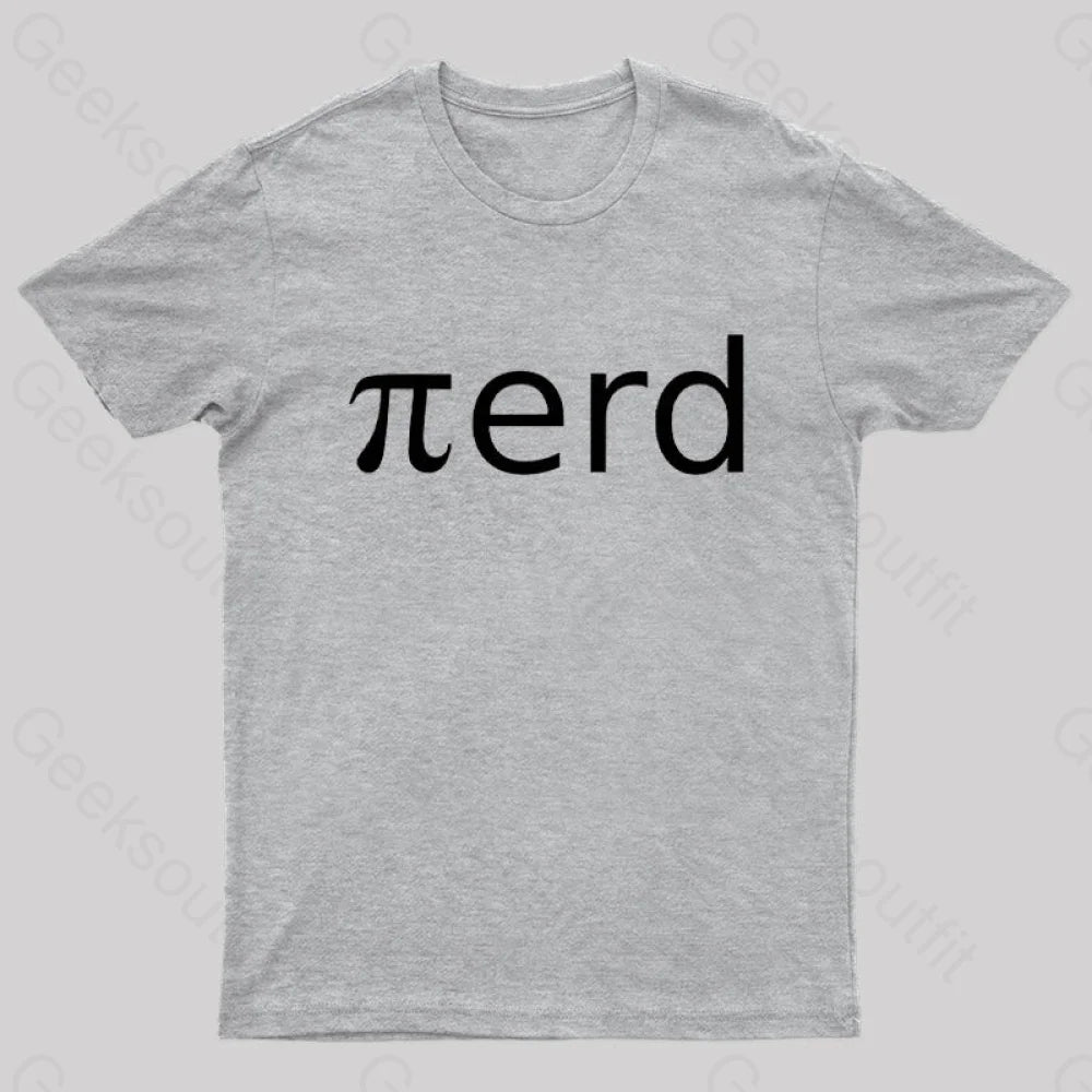 Nerd Pi Geek T-Shirt Grey / S