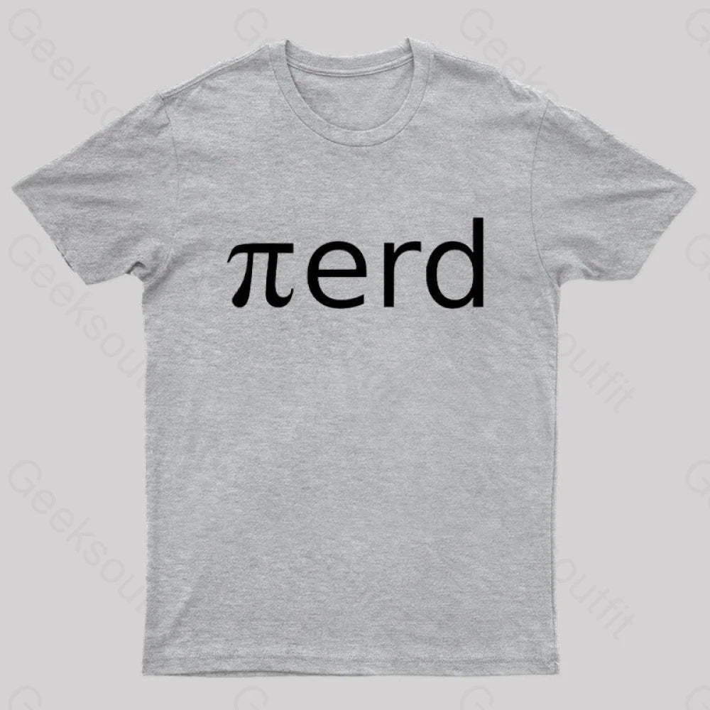 Nerd Pi Geek T-Shirt Grey / S