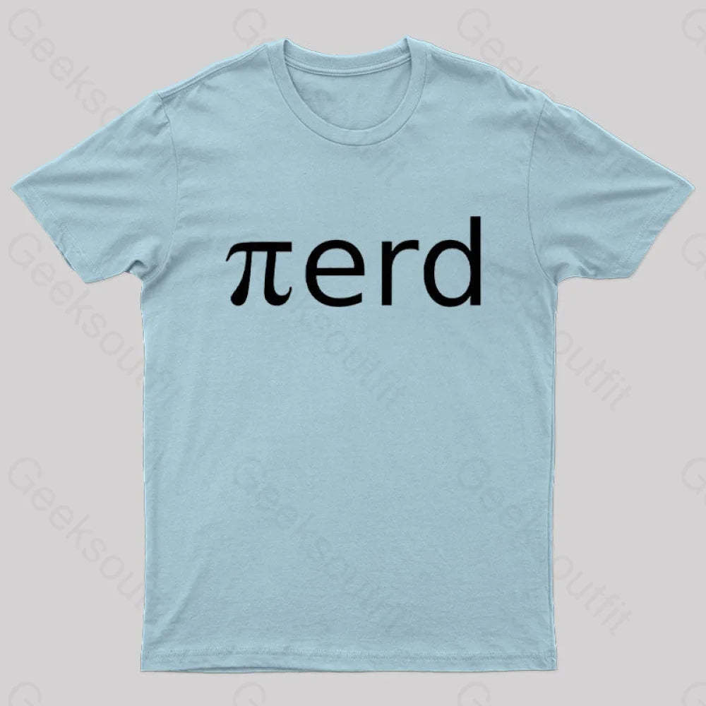 Nerd Pi Geek T-Shirt Light Blue / S