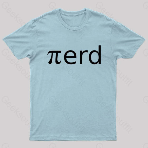 Nerd Pi Geek T-Shirt Light Blue / S